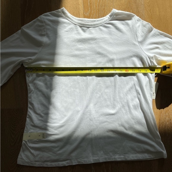 NWT A.N.A a new approach white tee with long sleeves - Picture 7 of 10